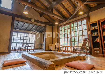 An old private house with a hearth 74742671