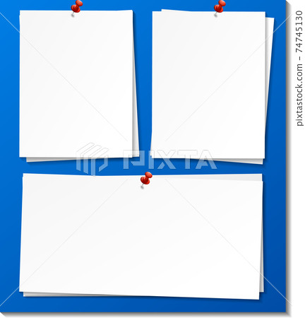 Set of empty sticky note paper template Set of empty sticky note paper template 74745130