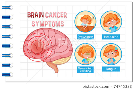 Information poster of human brain diagram - Stock Illustration ...
