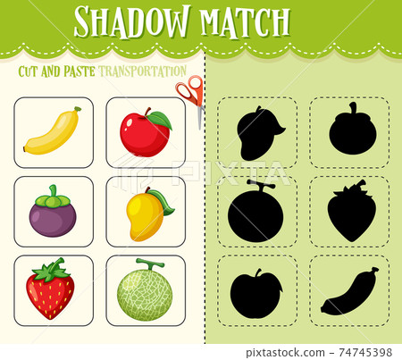 Shadow match game for kids 74745398