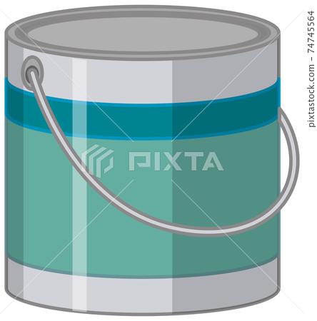 Isolated paint bucket on white background - Stock Illustration ...