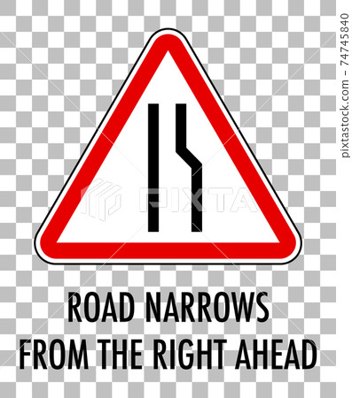 Red traffic sign on transparent background 74745840