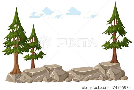 Isolated tree on white background - Stock Illustration [74745923] - PIXTA