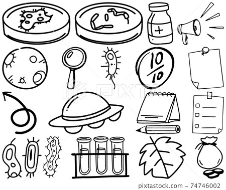 Set of item and symbol hand drawn doodle Set of item and symbol hand drawn doodle 74746002
