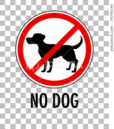 No dog sign isolated on transparent background No dog sign isolated on transparent background 74746148