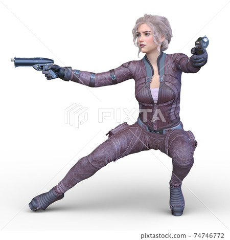 一個女人拿著槍 一個女人拿著槍 74746772