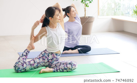 Woman doing yoga Yoga instructor 74746892