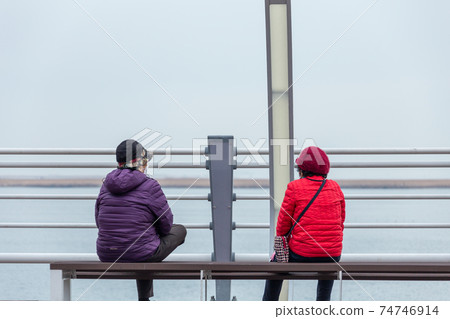 Aunt taking social distance Aunt taking social distance 74746914
