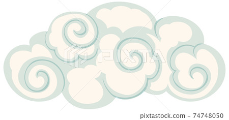Isolated cloud chinese style Isolated cloud chinese style 74748050