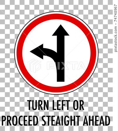 Red traffic sign on transparent background Red traffic sign on transparent background 74748967