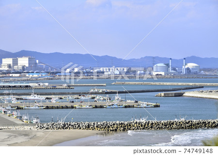 Matsukawaura and the harbor from the Unoo Lighthouse 74749148