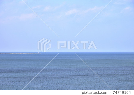 Matsukawaura and the harbor from the Unoo Lighthouse 74749164