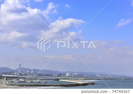 Matsukawaura and the harbor from the Unoo Lighthouse 74749167