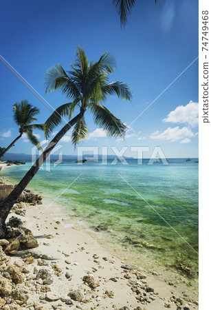 beach at diniwid in tropical boracay philippines beach at diniwid in tropical boracay philippines 74749468