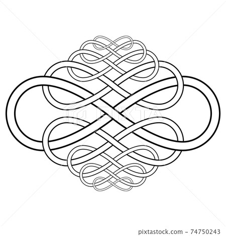 Calligraphy knot pattern from the infinity symbol vector calligraphy knot infinity sign Calligraphy knot pattern from the infinity symbol vector calligraphy knot infinity sign 74750243