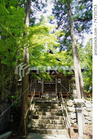 神秘地，世界上最大的金字塔位於日本信濃的信濃山脈。 （明娜神社） 74750753