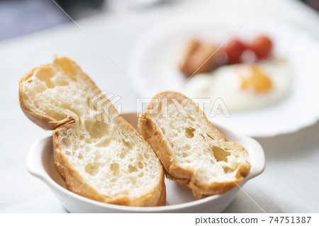 Served with French bread fried egg that I ate for breakfast Served with French bread fried egg that I ate for breakfast 74751387