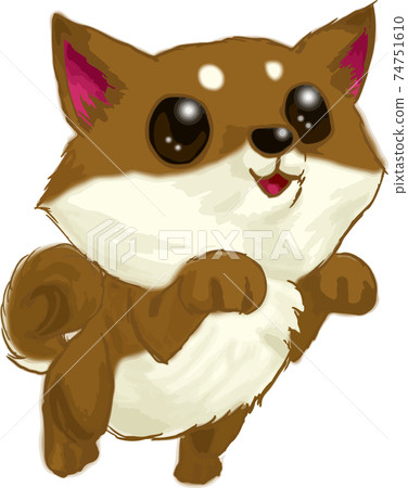 Cute shiba inu icon Cute shiba inu icon 74751610