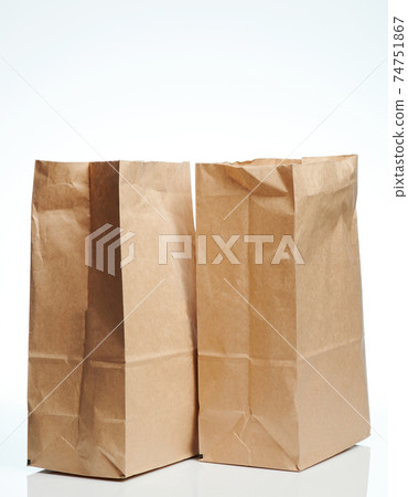 Brown paper bag for groceries Brown paper bag for groceries 74751867