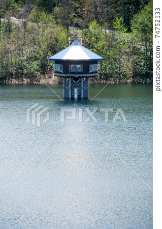 Fresh green forest and water tower Fresh green forest and water tower 74752133