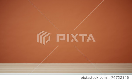 Empty top wooden table on color background. For product display Empty top wooden table on color background. For product display 74752546