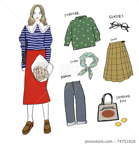 Coordination hand-drawn illustration 74752826
