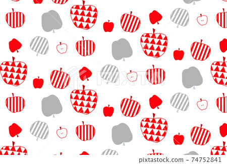 Cute apple pattern Cute apple pattern 74752841