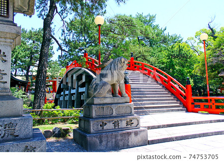 [大阪]初夏的住吉大社，一座生動的防橋（Taikobashi） 74753705