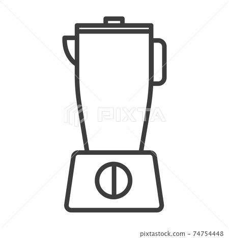 Chopping mixer, blender. Simple food icon in trendy line style isolated on white background for web applications and mobile concepts. Vector illustration Chopping mixer, blender. Simple food icon in trendy line style isolated on white background for web applications and mobile concepts. Vector illustration 74754448