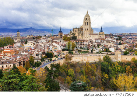 Segovia - beautiful medieval town of Spain Segovia - beautiful medieval town of Spain 74757509