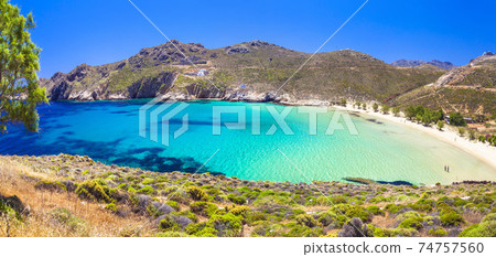 beautiful emerald beaches of Greece - Serifos island , Cyclades 74757560