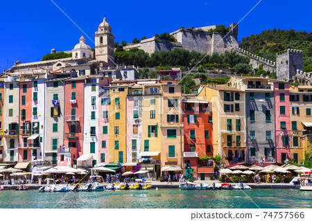 colorful houses of Portovenere- town Liguria, Cinque Terre, Italy 74757566