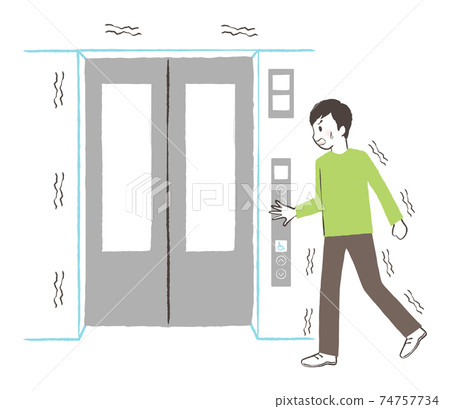 Do not use the elevator in the event of an earthquake 74757734