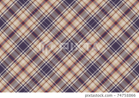 Seamless pattern of scottish tartan plaid. Repeatable background with check fabric texture. Vector backdrop striped textile print. 74758866