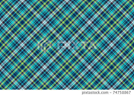 Seamless pattern of scottish tartan plaid. Repeatable background with check fabric texture. Vector backdrop striped textile print. 74758867