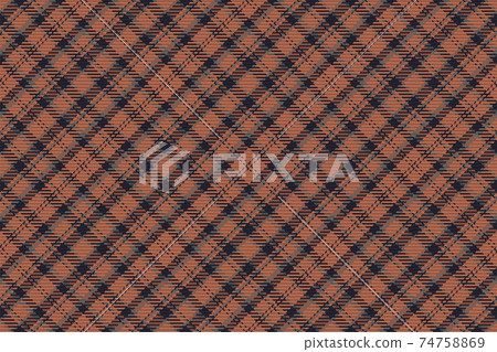 Seamless pattern of scottish tartan plaid. Repeatable background with check fabric texture. Vector backdrop striped textile print. 74758869