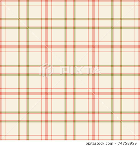 Plaid seamless pattern. Vector background of textile ornament. Flat fabric design. 74758959
