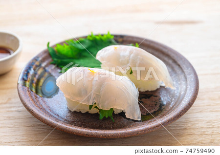 Nigiri sushi sea bream Nigiri sushi sea bream 74759490