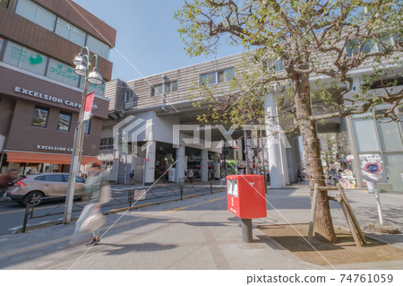 城市景觀:東京都目黑區東橫線鳥取大學站前的城市景觀 城市景觀:東京都目黑區東橫線鳥取大學站前的城市景觀 74761059