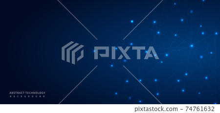 Abstract dark blue backgroung. Medical and science, technology connection concept. Abstract dark blue backgroung. Medical and science, technology connection concept. 74761632
