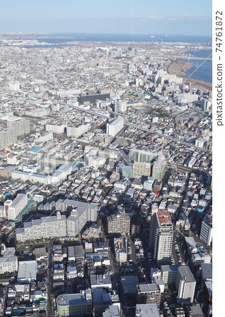 Tokyo Bay seen from Rokugodote Tokyo Bay seen from Rokugodote 74761872