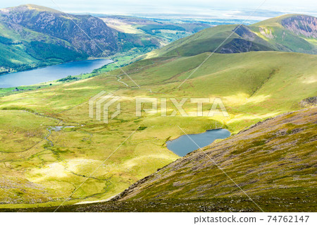 Beautiful mountains in North Wales, United Kingdom 74762147