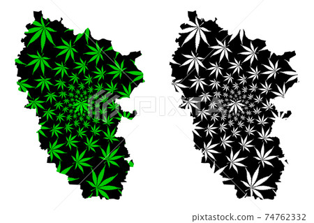 Luhansk Oblast (Administrative divisions of Ukraine, Oblasts of Ukraine) map is designed cannabis leaf green and black, Luhanshchyna map made of marijuana (marihuana,THC) foliage.... Luhansk Oblast (Administrative divisions of Ukraine, Oblasts of Ukraine) map is designed cannabis leaf green and black, Luhanshchyna map made of marijuana (marihuana,THC) foliage.... 74762332