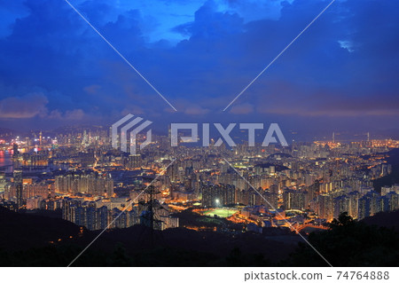 Fei Ngo Mountain Night View Hong Kong Hong Kong 74764888