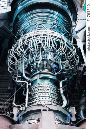The turbine body with a turbocharger and a fuel supply system to the combustion chamber of the power plant. The turbine body with a turbocharger and a fuel supply system to the combustion chamber of the power plant. 74765740