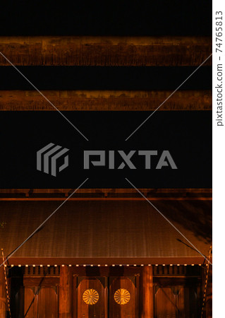 Yasukuni Shrine, Chiyoda-ku, Tokyo, midnight sightseeing, travel attraction, heroic spirit, Empire of Japan, military personnel, military army 74765813