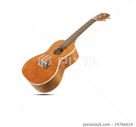 Ukulele hawaiian guitar isolated on white background 74766014