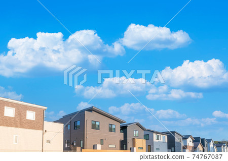 Real estate image New residential area image Built-for-sale housing image 74767087