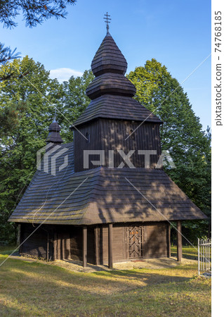 Wooden church in Ruska Bystra, Slovakia Wooden church in Ruska Bystra, Slovakia 74768185