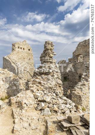 Ruins of Hrusov Castle, Zlate Moravce District, Nitra Region, Slovakia Ruins of Hrusov Castle, Zlate Moravce District, Nitra Region, Slovakia 74768337